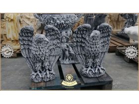 Oferta, National, Statuete vulturi, acvile, gri patinat, model S13