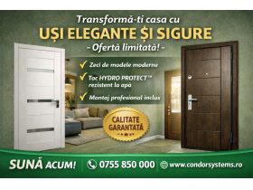 Oferta, Bucuresti, Soluții de uși pentru proiecte mari
