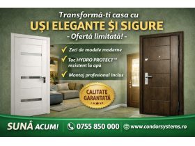 Oferta, Bacau, Solutii complete de usi pentru proiecte