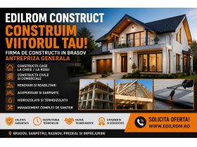 Oferta, Brasov, Firma Constructii Brasov - Constructii Case la Cheie, Case la Rosu, Renovari si Antrepriza Generala
