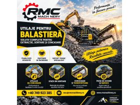 Oferta, Neamt, Utilaje si Piese de Schimb pentru Balastiere