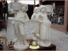 Statuete copii cu cosulete, alb marmorat, model J3, J4