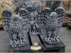 Statuete vulturi, acvile, gri patinat, model S13